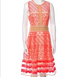 Johnathan simkahai printed orange dress